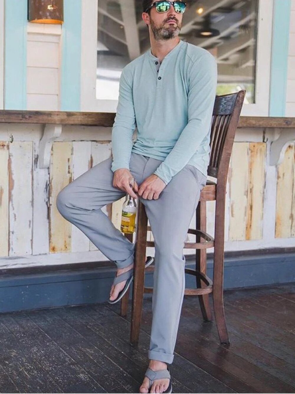 Free Fly Nomad Performance Pants 32x30 Grey Green Stretch Chinos